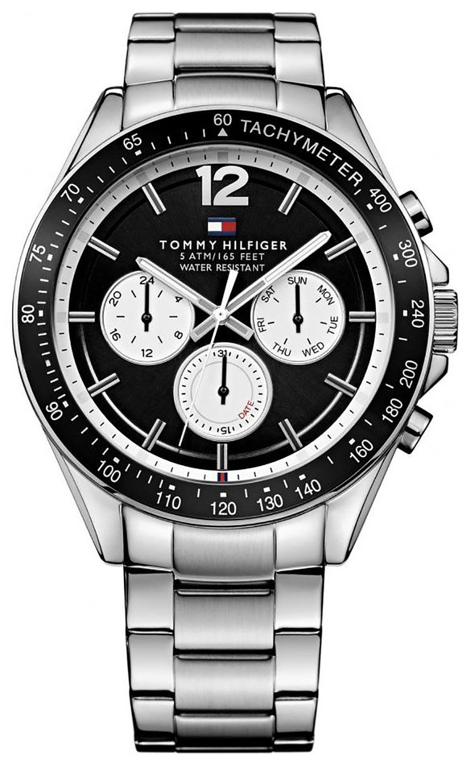 Tommy Hilfiger Herrklocka 1791120 Luke Svart/Stål Ø46 mm - Tommy Hilfiger