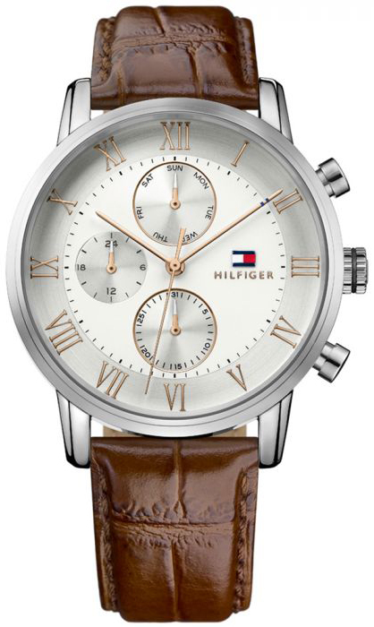 Tommy Hilfiger Herrklocka 1791400 Vit/Läder Ø44 mm - Tommy Hilfiger