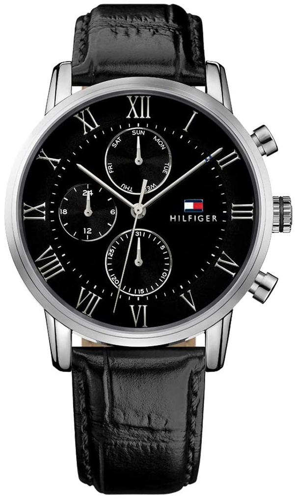 Tommy Hilfiger Herrklocka 1791401 Svart/Läder Ø44 mm - Tommy Hilfiger