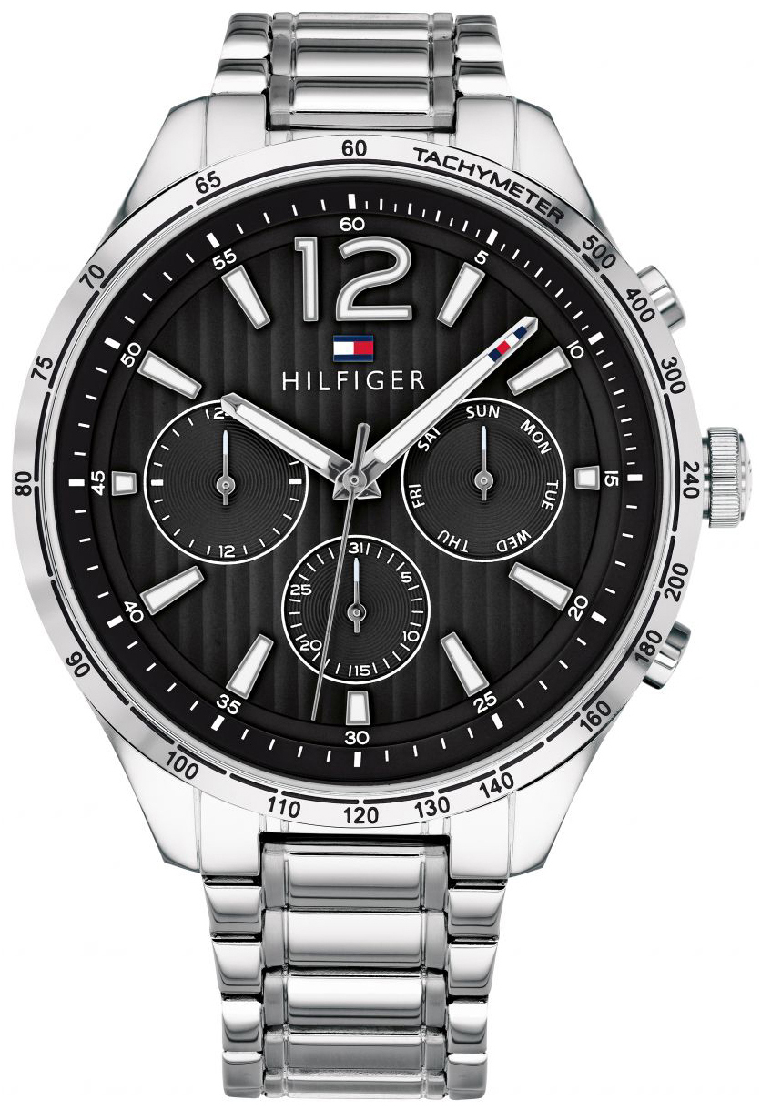 Tommy Hilfiger Herrklocka 1791469 Svart/Stål Ø44 mm - Tommy Hilfiger