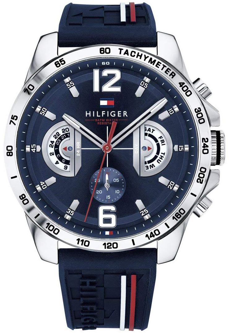 Tommy Hilfiger Herrklocka 1791476 Blå/Gummi Ø46 mm - Tommy Hilfiger