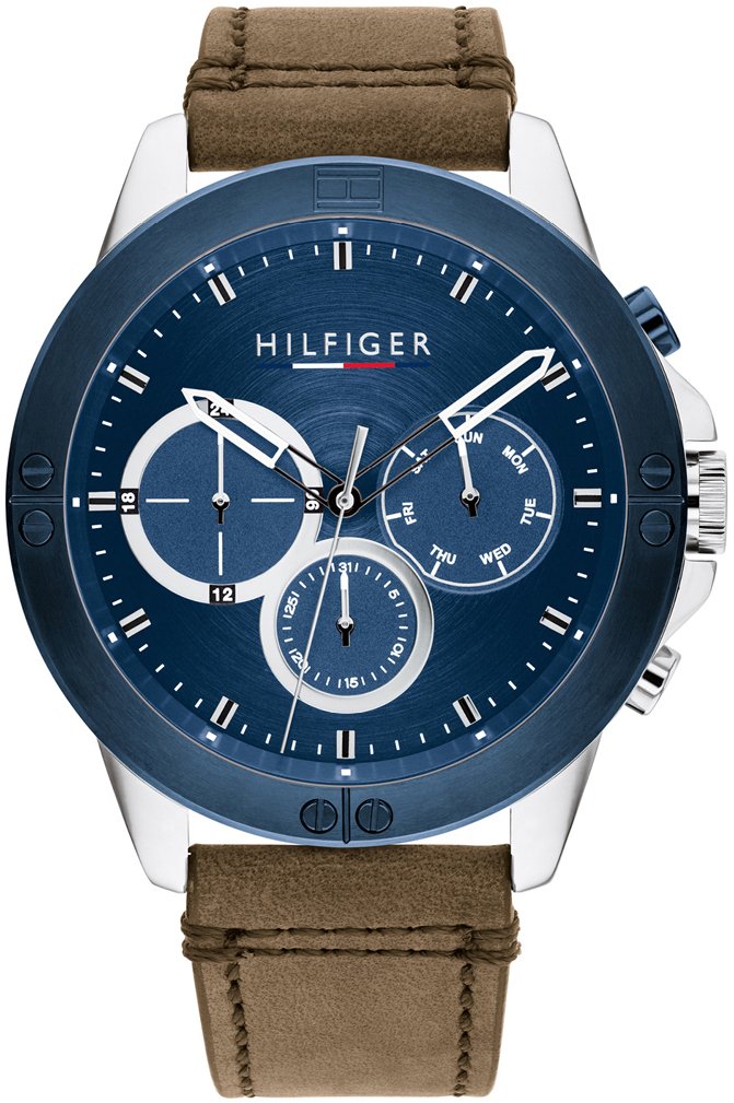 Tommy Hilfiger Herrklocka 1791895 Harley Blå/Läder Ø46 mm - Tommy Hilfiger