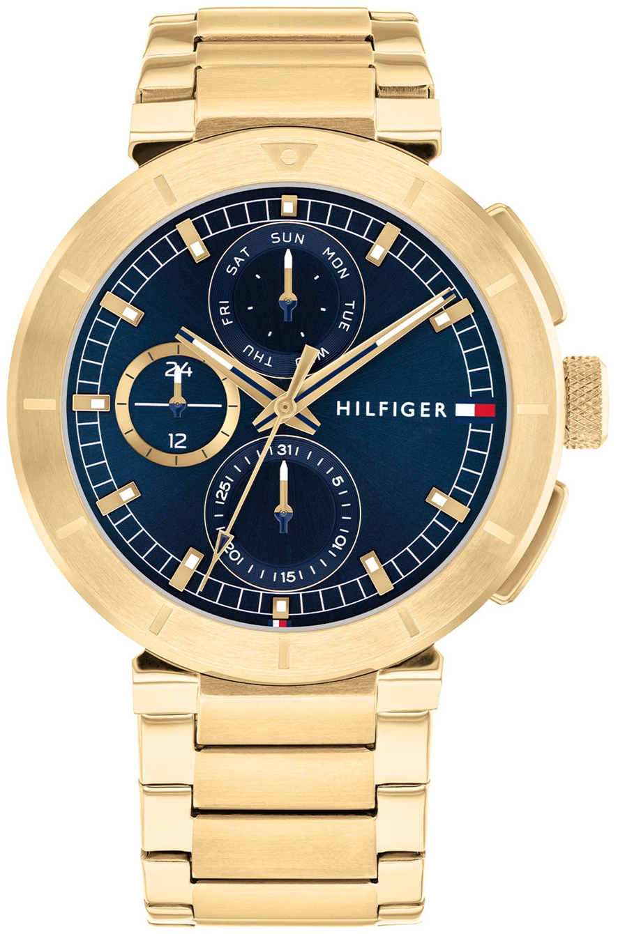 Tommy Hilfiger Herrklocka 1792118 Lorenzo Blå/Gulguldtonat stål - Tommy Hilfiger