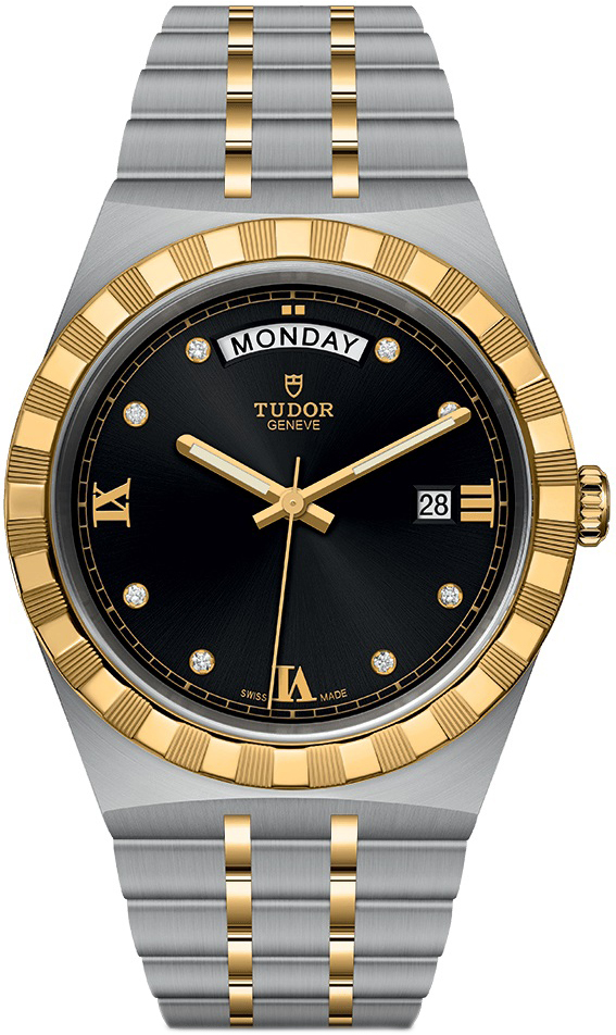 Tudor Herrklocka M28603-0005 Royal Svart/18 karat gult guld Ø41 mm - Tudor