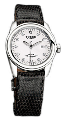 Tudor Glamour Date Damklocka 53000-WDIDBLZS Vit/Läder Ø31 mm - Tudor