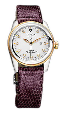 Tudor Glamour Date Damklocka 53003-WDIDPRLZS Vit/Läder Ø31 mm - Tudor