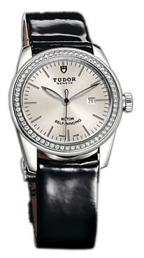 Tudor Glamour Date Damklocka 53020-SIDBPLS Silverfärgad/Läder Ø31 mm - Tudor