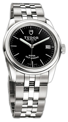 Tudor Glamour Date 55000-68050-BIDSTL Svart/Stål Ø36 mm