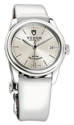 Tudor Glamour Date 55010W-SIDWPLS Silverfärgad/Läder Ø36 mm - Tudor