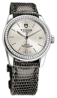 Tudor Glamour Date 55020-SIDGLZS Silverfärgad/Läder Ø36 mm - Tudor