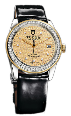 Tudor Glamour Date 55023-CHDIDBPLSP Champagnefärgad/Läder Ø36 mm