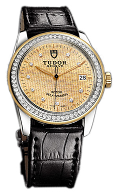 Tudor Glamour Date 55023-CHDIDSBLSP Champagnefärgad/Läder Ø36 mm