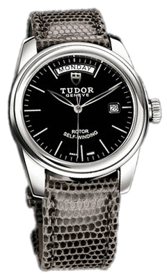 Tudor Glamour Day-Date Herrklocka 56000-BIDGLZS Svart/Läder Ø39 mm - Tudor