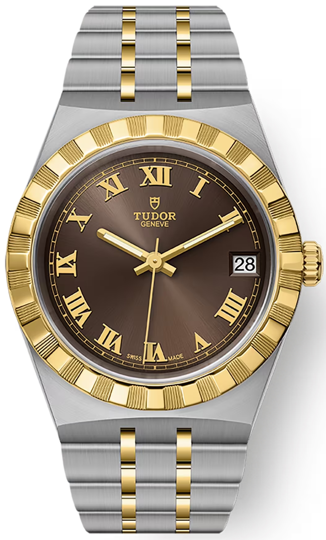 Tudor Damklocka M28403-0008 Royal Brun/18 karat gult guld Ø34 mm