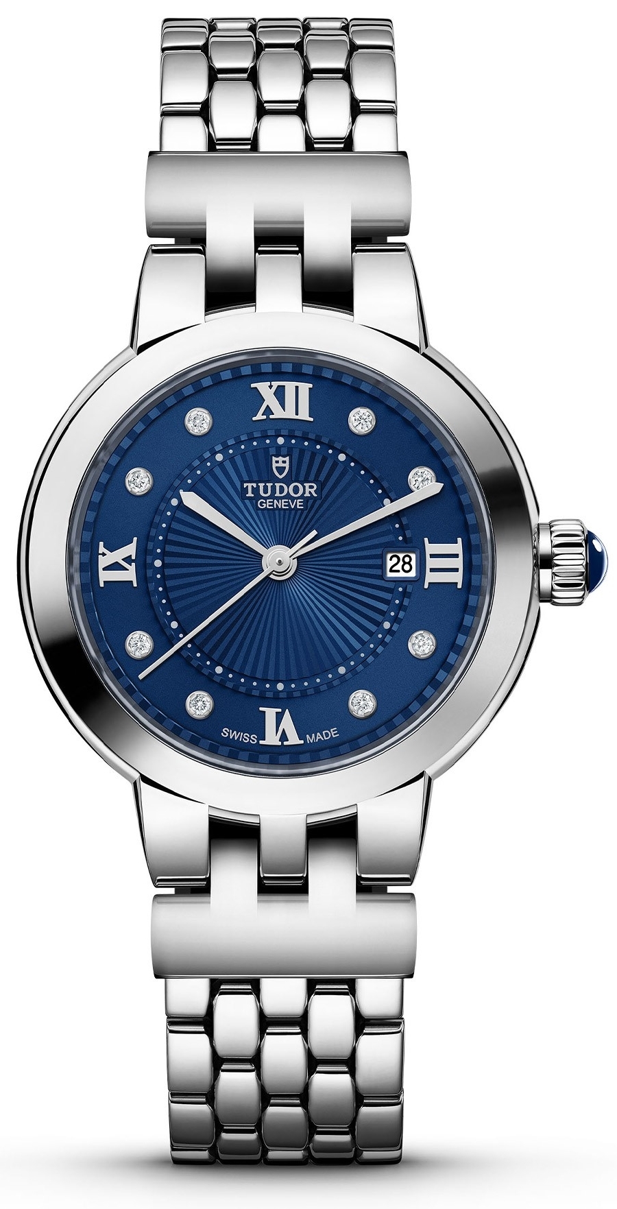 Tudor Damklocka M35500-0010 Clair De Rose Blå/Stål Ø30 mm
