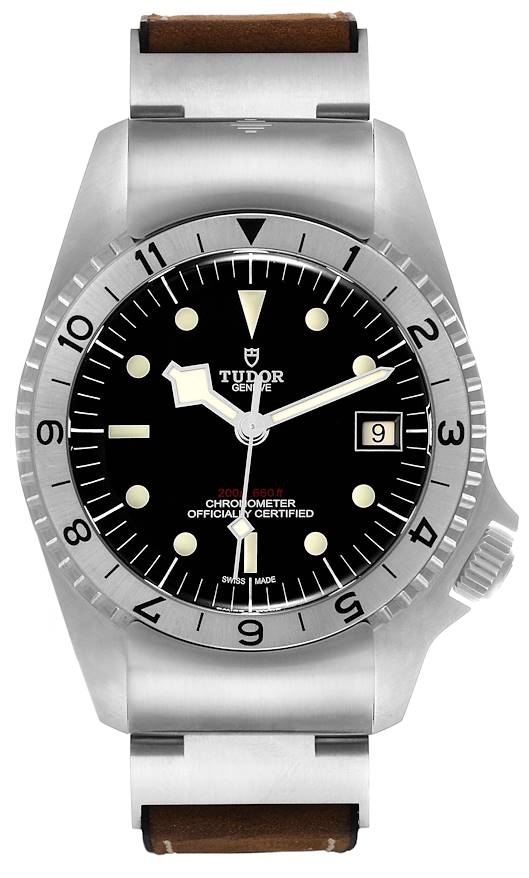 Tudor M70150-0001 Black Bay P01 Svart/Läder Ø42 mm - Tudor