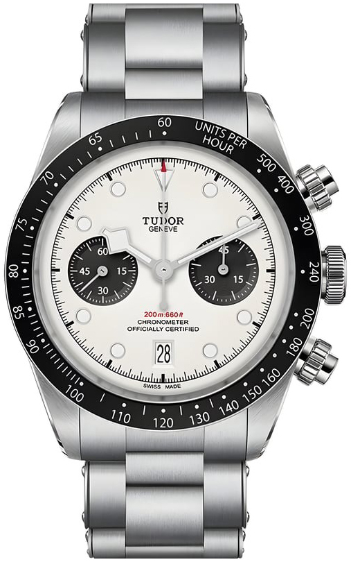 Tudor Herrklocka M79360n-0012 Black Bay Chrono Silverf&auml;rgad/St&aring;l