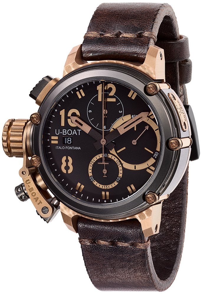 U-Boat Herrklocka 8015 Chimera Svart/Läder Ø43 mm - U-Boat