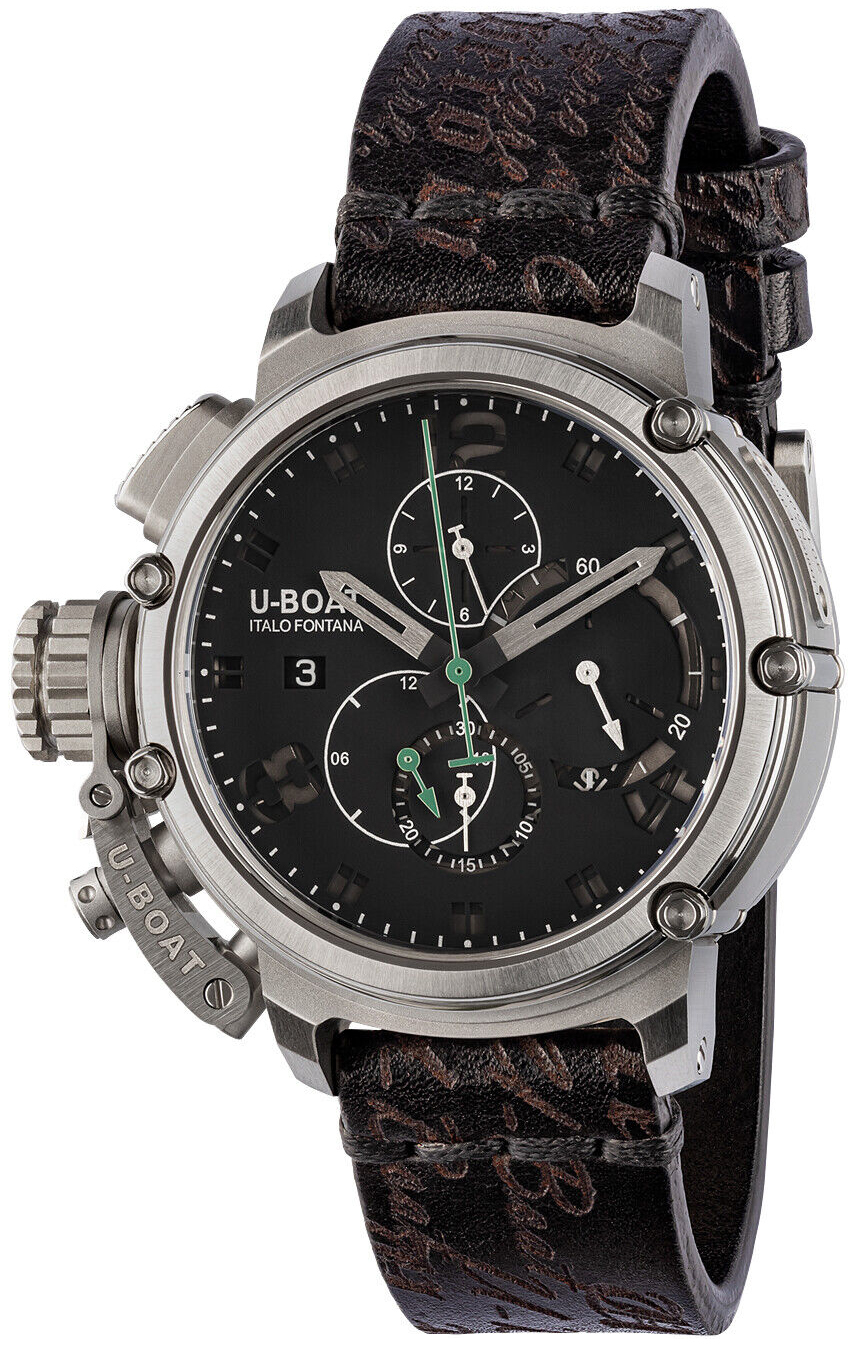 U-Boat Herrklocka 8528 Chimera Svart/Läder Ø46 mm - U-Boat