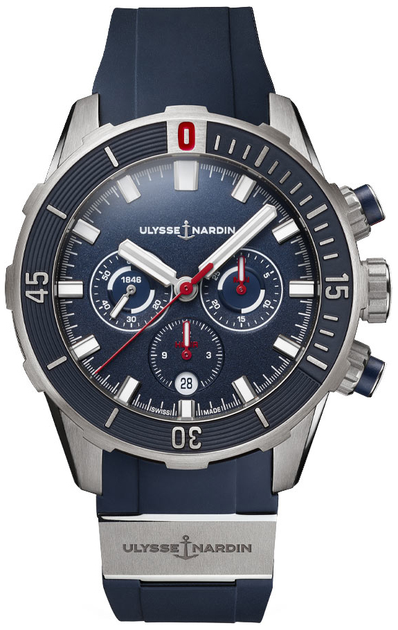 Ulysse Nardin Herrklocka 1503-170-3-93 Diver Blå/Titan Ø44 mm - Ulysse Nardin