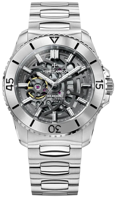 Venezianico Herrklocka 3921508C Nereide Ultraleggero Grå/Stål Ø42