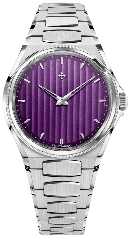 Venezianico Herrklocka 6221501C Arsenale Lila/Stål Ø40 mm