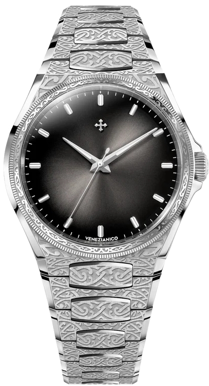 Venezianico Herrklocka 6221520C Arsenale Bizantino Svart/Stål Ø40 mm