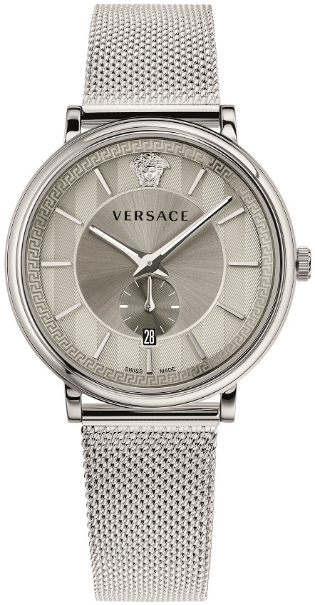 Versace Herrklocka VBQ060017 V Circle Silverfärgad/Stål Ø42 mm - Versace