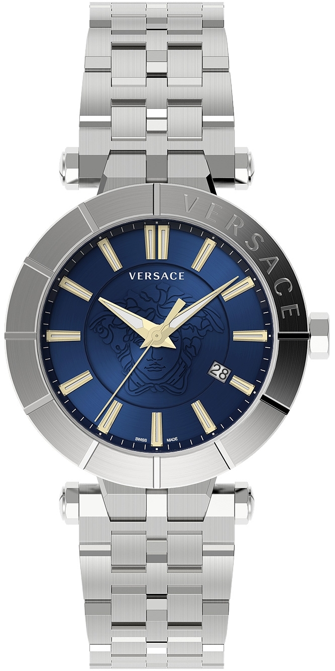 Versace Herrklocka VE2B00421 V Race Blå/Stål Ø43 mm - Versace