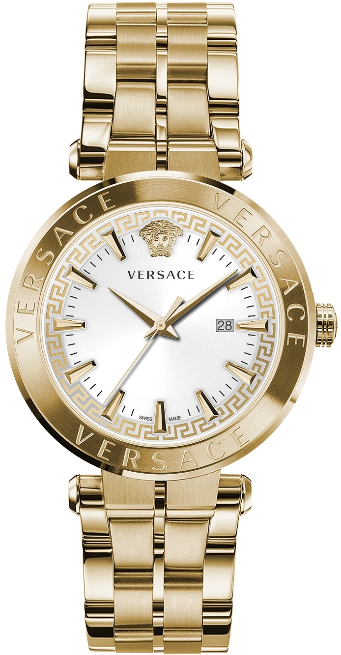 Versace Herrklocka VE2G00521 Aion Vit/Gulguldtonat stål Ø44 mm - Versace