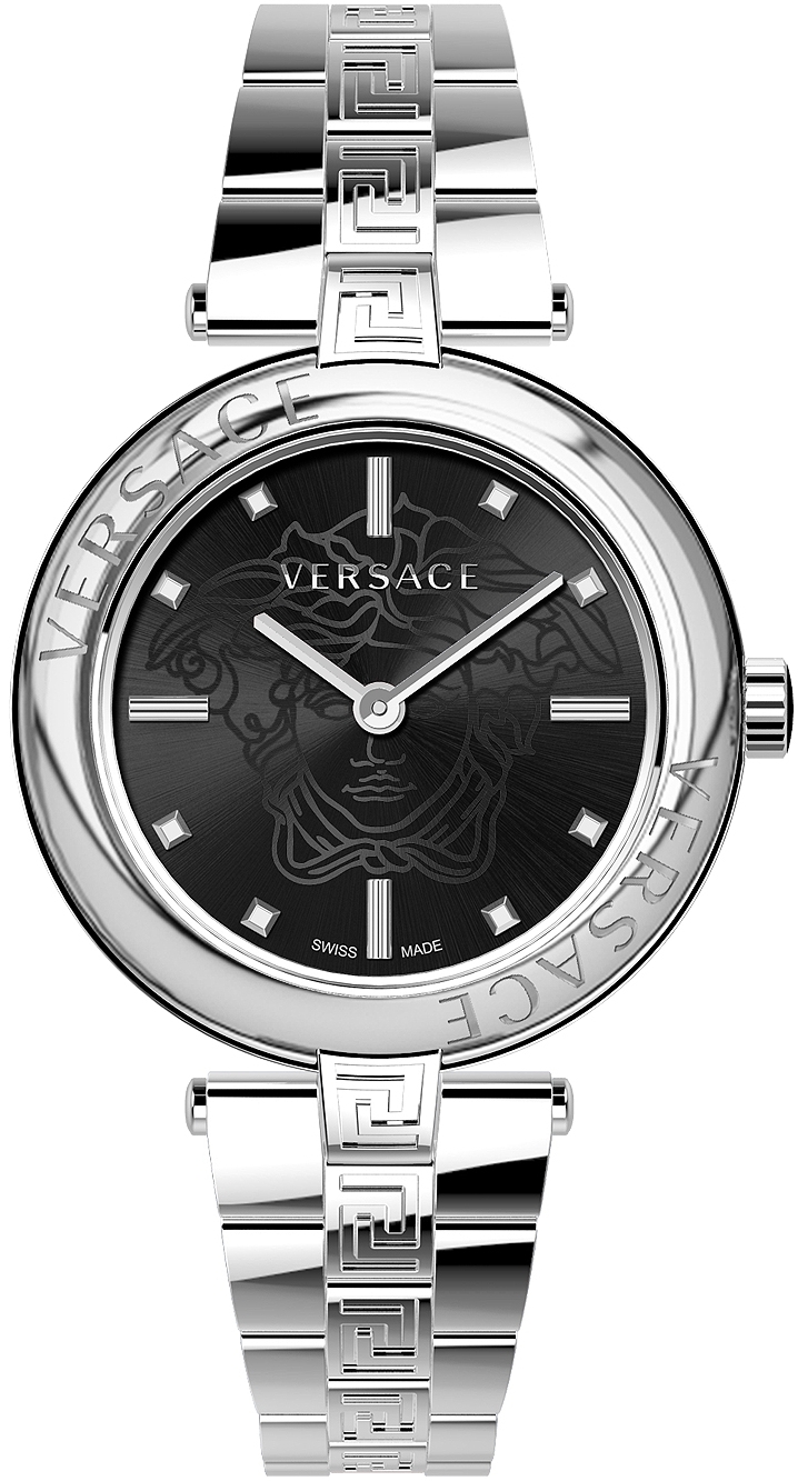 Versace Damklocka VE2J00521 Lady Svart/Stål Ø38 mm - Versace