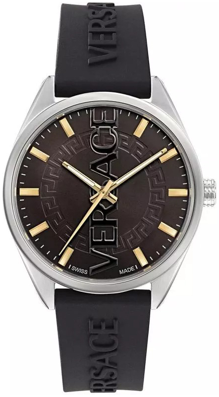 Versace Herrklocka VE3H00723 V Vertical Svart/Gummi Ø42 mm - Versace