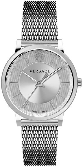 Versace Herrklocka VE5A00420 V Circle Silverfärgad/Stål Ø43 mm - Versace