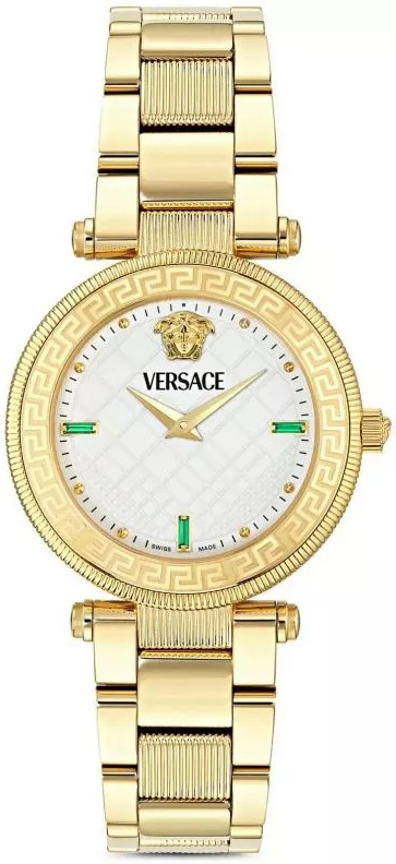 Versace Damklocka VE8B00824 Reve Vit/Gulguldtonat stål Ø42 mm - Versace