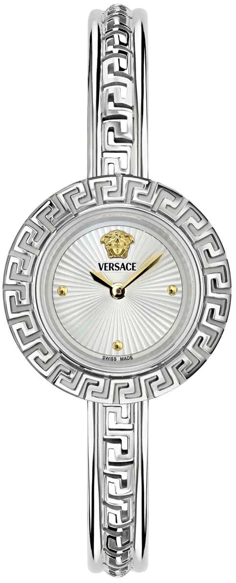 Versace Damklocka VE8C00324 La Greca Silverfärgad/Stål Ø28 mm - Versace