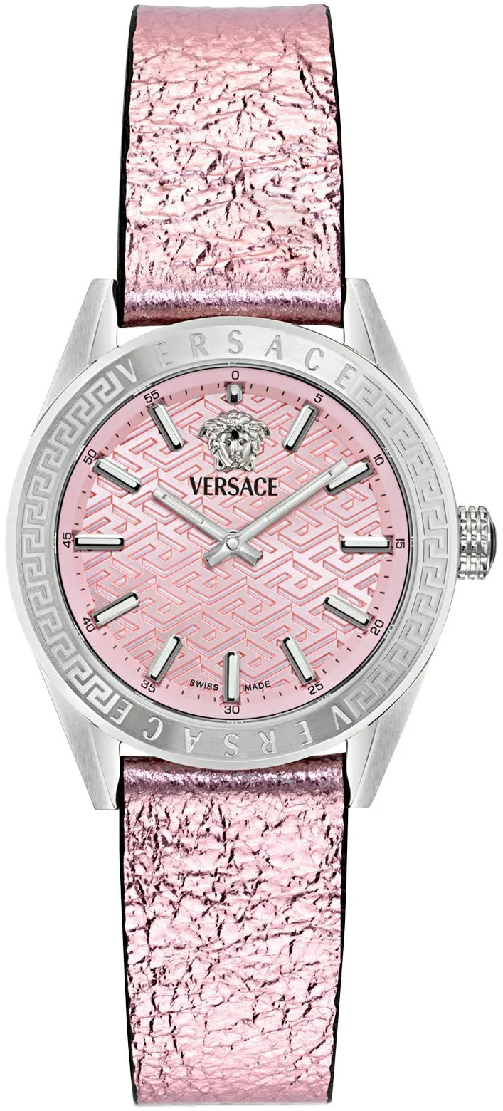 Versace Damklocka VE8I00124 V Code Rosa/Läder Ø36 mm - Versace