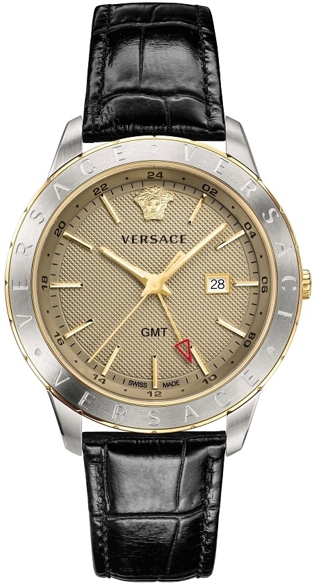 Versace Herrklocka VEBK00218 Univers Brun/Läder Ø43 mm - Versace