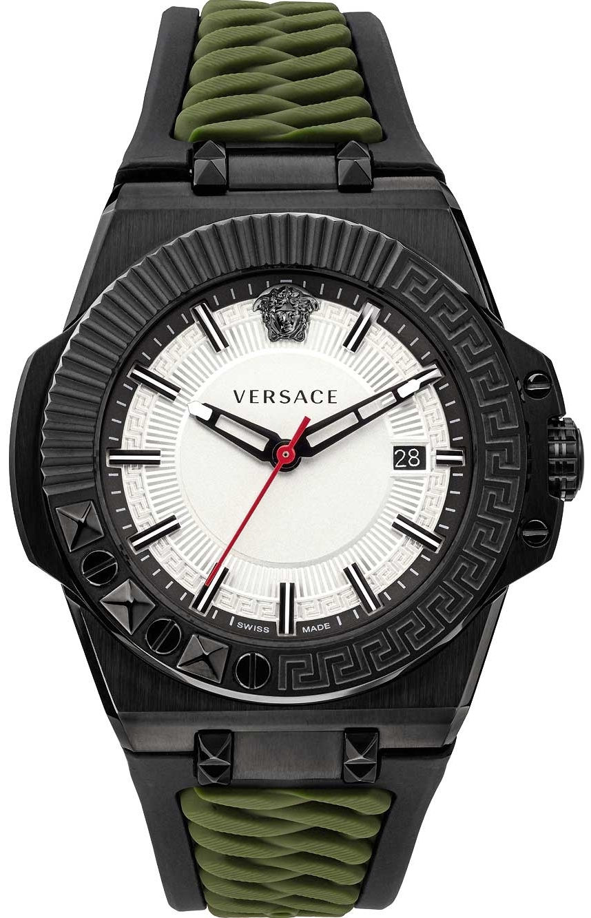 Versace Herrklocka VEDY00419 Chain Reaction Silverfärgad/Plast Ø46 - Versace