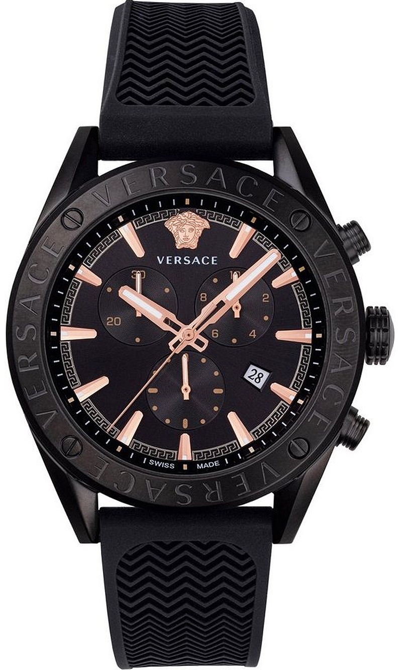 Versace Herrklocka VEHB00419 V Chrono Svart/Plast Ø45 mm - Versace