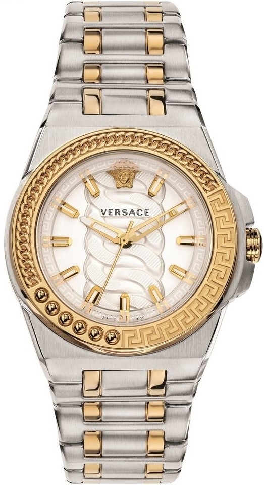 Versace Damklocka VEHD00420 Chain Reaction Silverfärgad/Stål Ø40 mm - Versace
