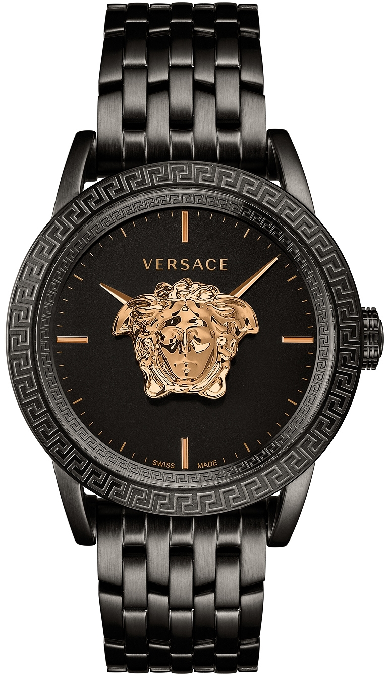 Versace Herrklocka VERD00518 Palazzo 43mm Svart/Stål Ø43 mm - Versace