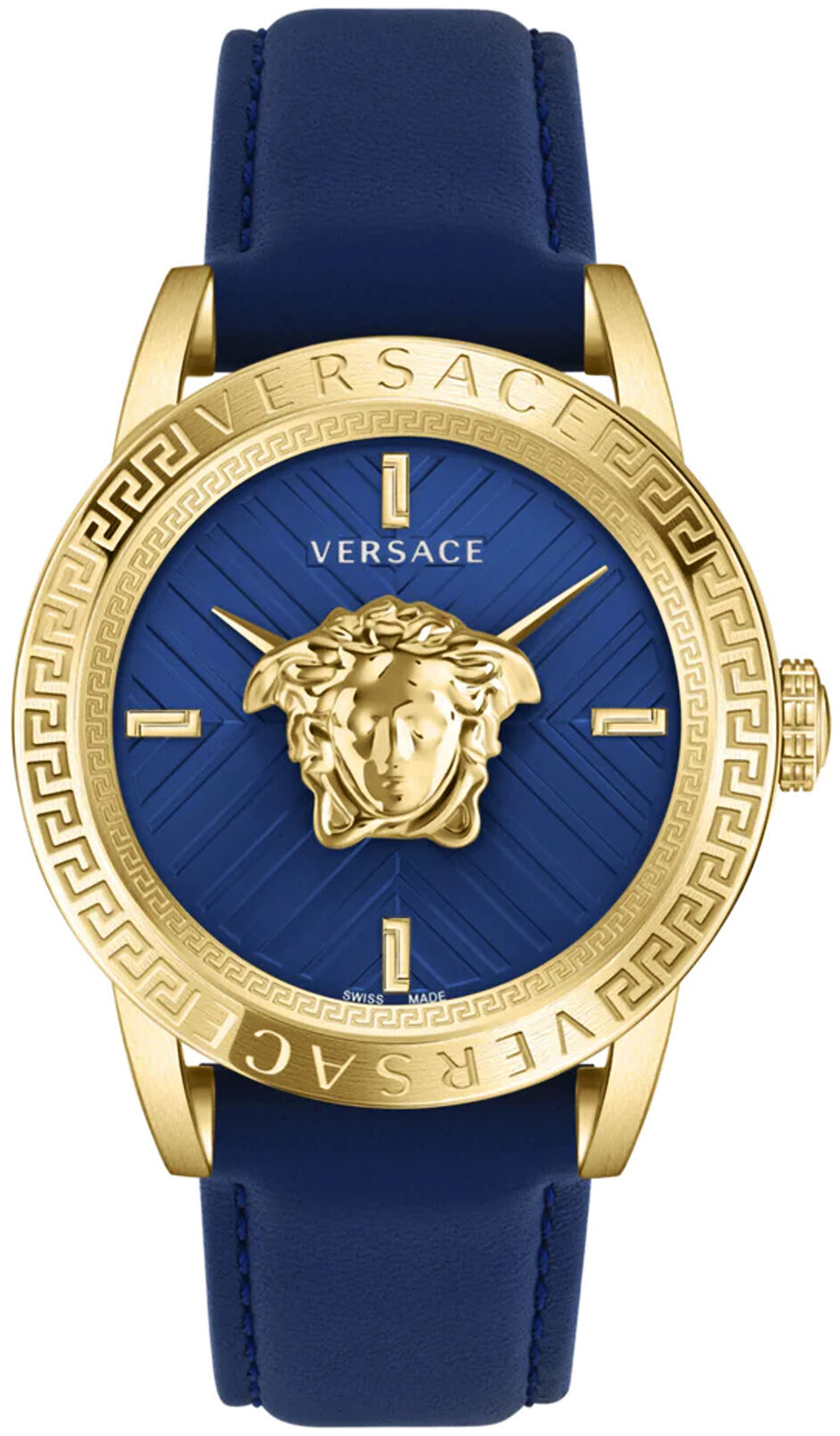 Versace Herrklocka VESN00322 V Code Blå/Läder Ø43 mm - Versace