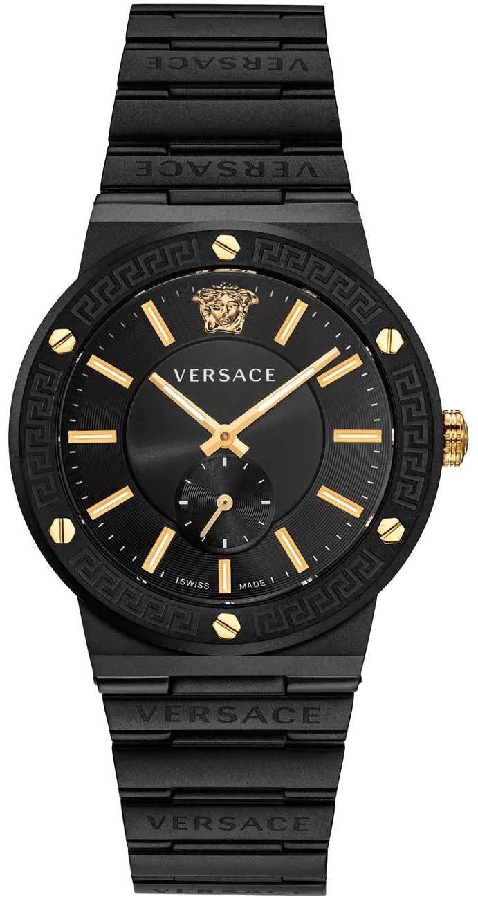 Versace Damklocka VEVI00620 Greca Logo Svart/Stål Ø41 mm - Versace