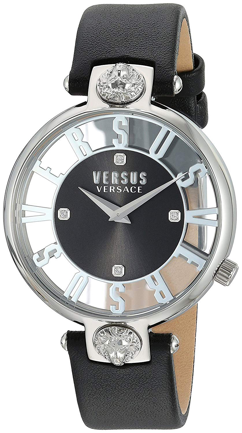 Versus by Versace Damklocka VSP490118 Kirstenhof Svart/Läder Ø34 mm