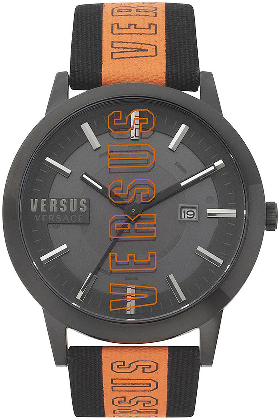 Versus by Versace Herrklocka VSPHN0220 Barbes Grå/Läder Ø44 mm - Versus by Versace