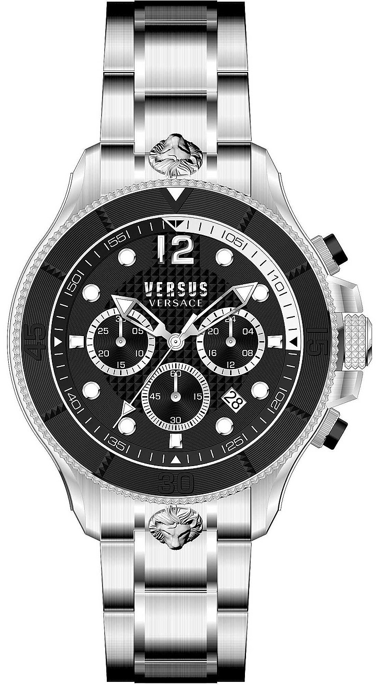 Versus by Versace Herrklocka VSPVV0420 Volta Svart/Stål Ø49 mm - Versus by Versace