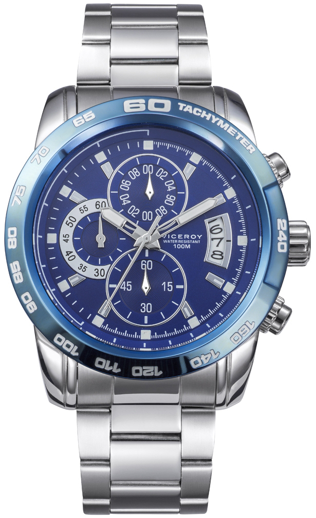 Viceroy Herrklocka 40421-09 Classic Blå/Stål Ø45 mm - Viceroy