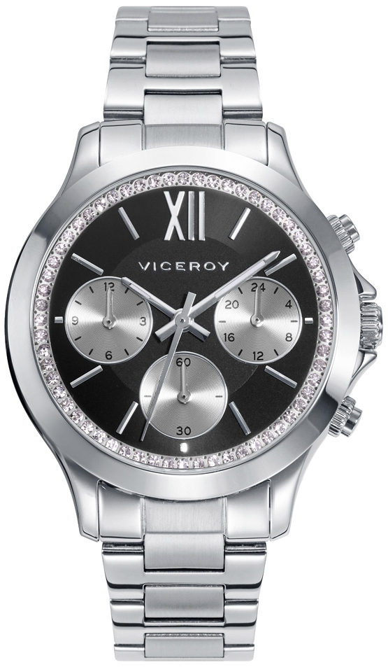 Viceroy Damklocka 42434-53 Classic Svart/Stål Ø38 mm