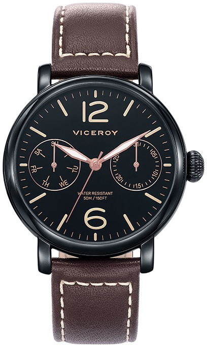 Viceroy Herrklocka 471047-55 Classic Svart/Läder Ø42 mm - Viceroy