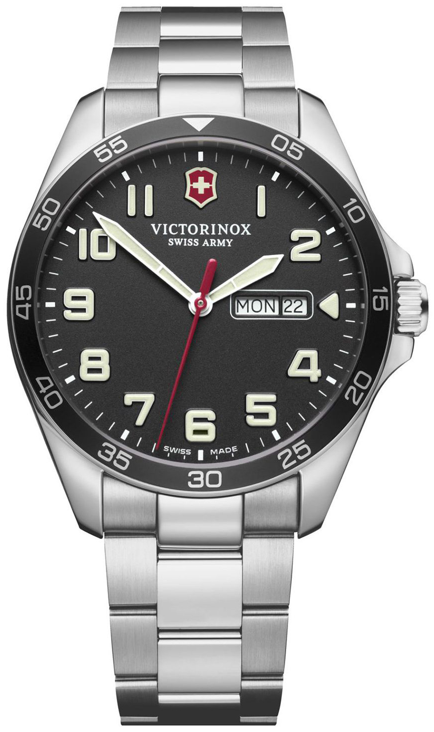 Victorinox Herrklocka 241849 Svart/St&aring;l &Oslash;42 mm